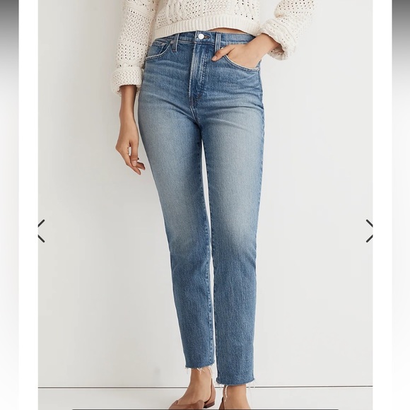 Madewell The Perfect Vintage Crop Blue Jeans waist 26 - Picture 3 of 9